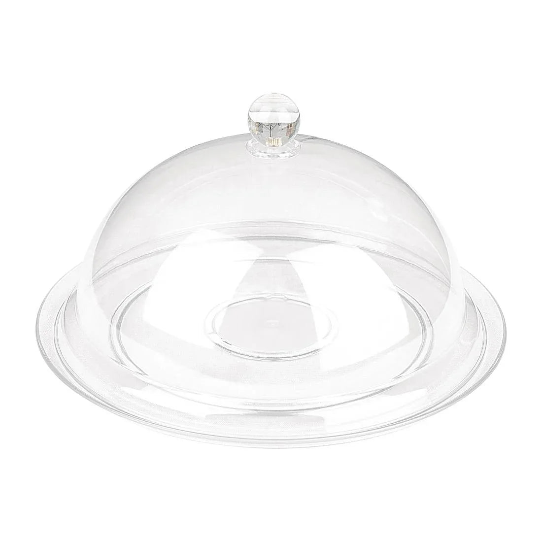 FE474 Olympia Kristallon Polycarbonate Display Plate Clear 345(Ø)mm - JD Catering Equipment Solutions Ltd