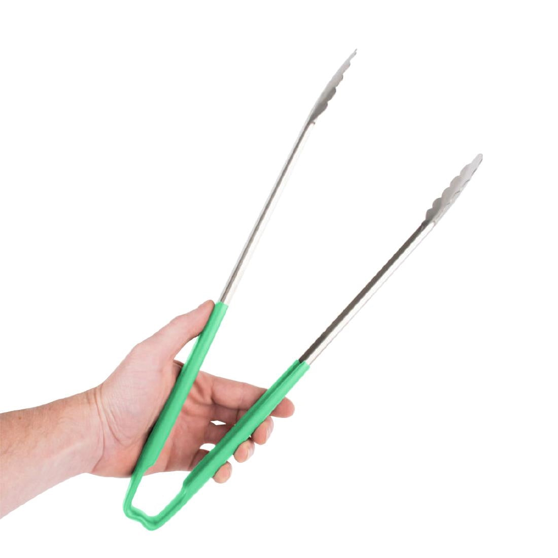 FE477 Vollrath Utility Grip Tongs Green 406mm