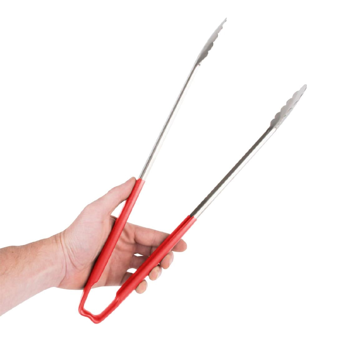 FE478 Vollrath Utility Grip Tongs Red 406mm