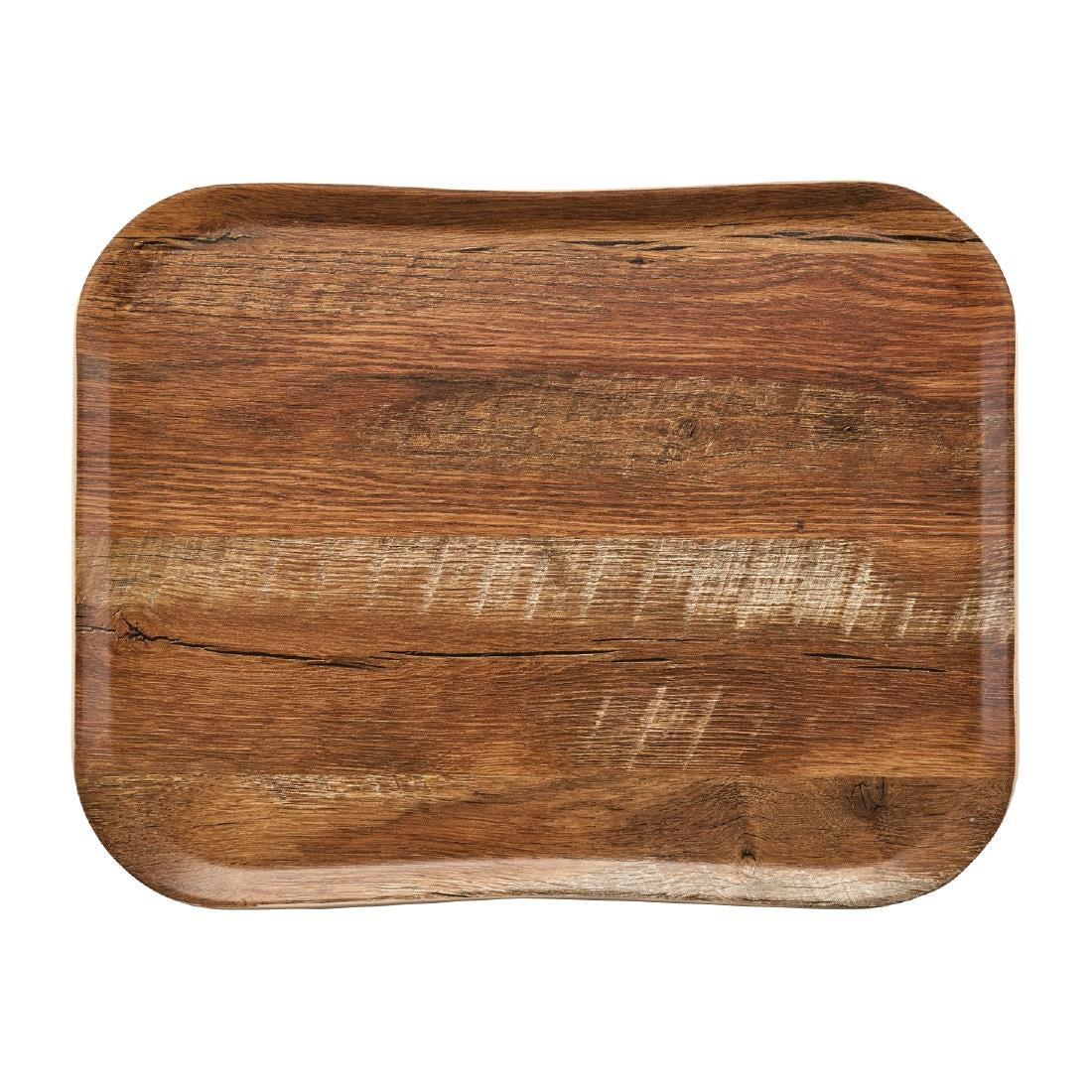 Cambro Versa PP Rectangular Trays Wood Grain 330x430mm (12 Pack)