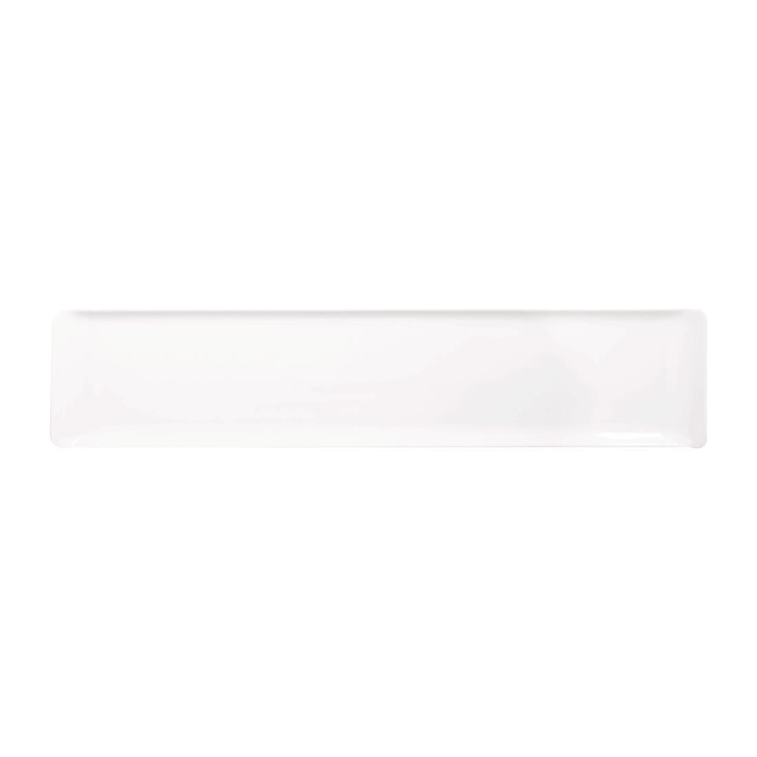 Churchill Melamine Rectangular Trays White 460x100mm (4 Pack)