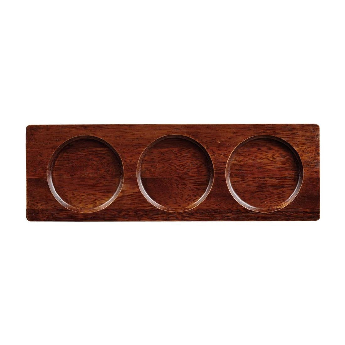 Churchill Wooden Rectangular Deli Boards 90x270mm (4 Pack)