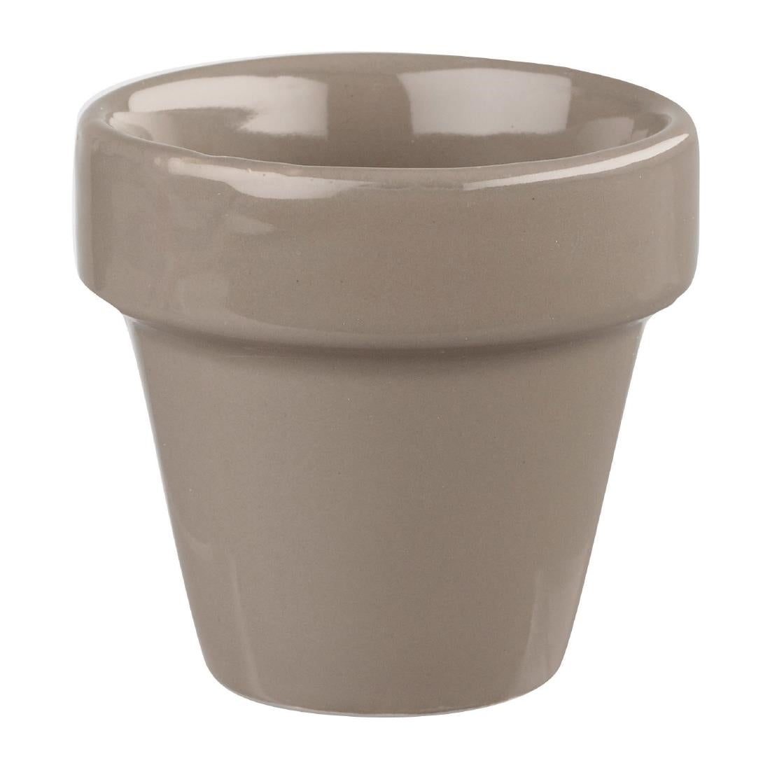 Churchill Bit on the Side Plant Pots Pebble 114ml (12 Pack)