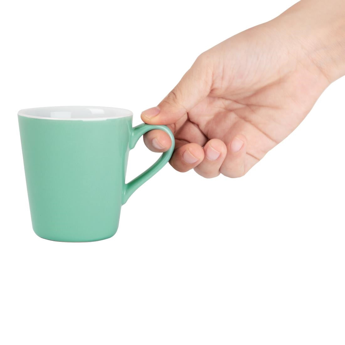 FF993 Olympia Cafe Flat White Cups Aqua 170ml (Pack of 12)