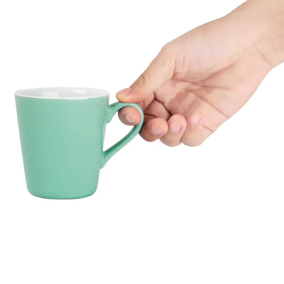 FF993 Olympia Cafe Flat White Cups Aqua 170ml (Pack of 12) - JD Catering Equipment Solutions Ltd