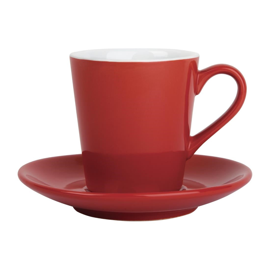FF995 Olympia Cafe Red Saucer (Fits FF990) - 135mm 5 3/10" (Box 12)
