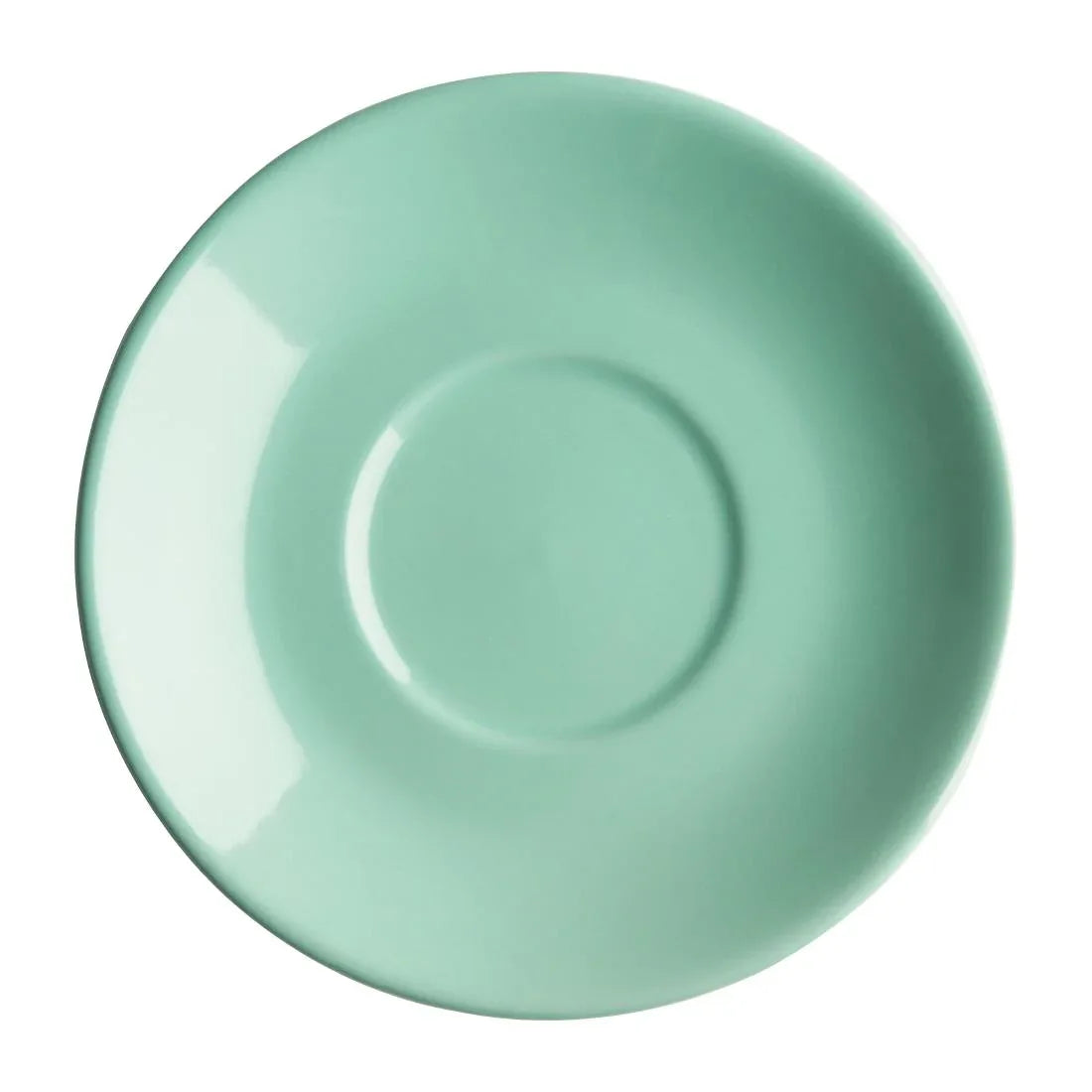 FF998 Olympia Cafe Flat White Saucers Aqua 135mm (Pack of 12) - JD Catering Equipment Solutions Ltd