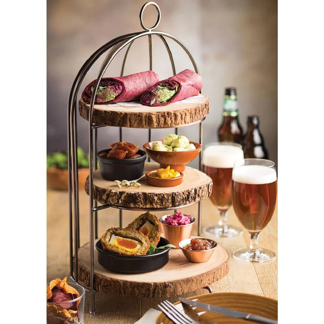 FG262 Utopia Birdcage Plate Stand 440x220mm - JD Catering Equipment Solutions Ltd
