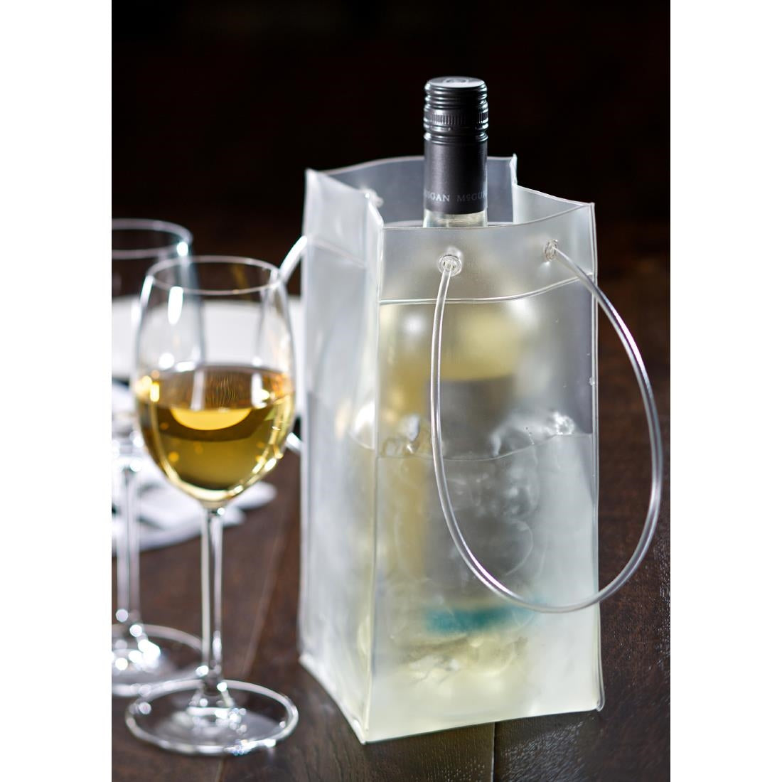 FH179 Utopia Wine/Champagne Frosted Bag 250mm (Pack of 6)