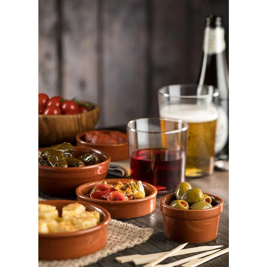 FH600 Utopia Tapas Dishes 130mm (Pack of 6) - JD Catering Equipment Solutions Ltd