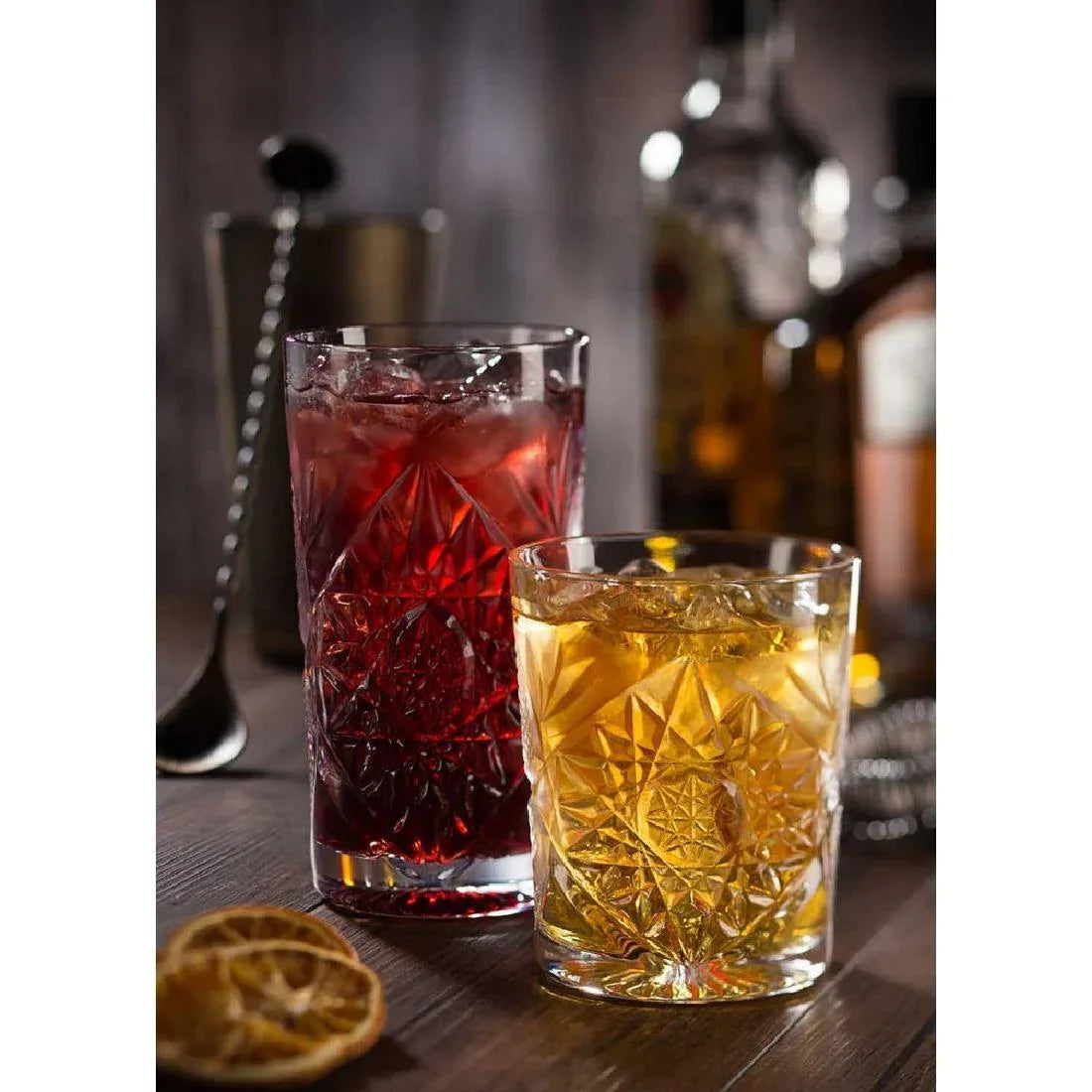 FJ218 Utopia Rockstar Double Old Fashioned Glasses 350ml (Pack of 8) - JD Catering Equipment Solutions Ltd