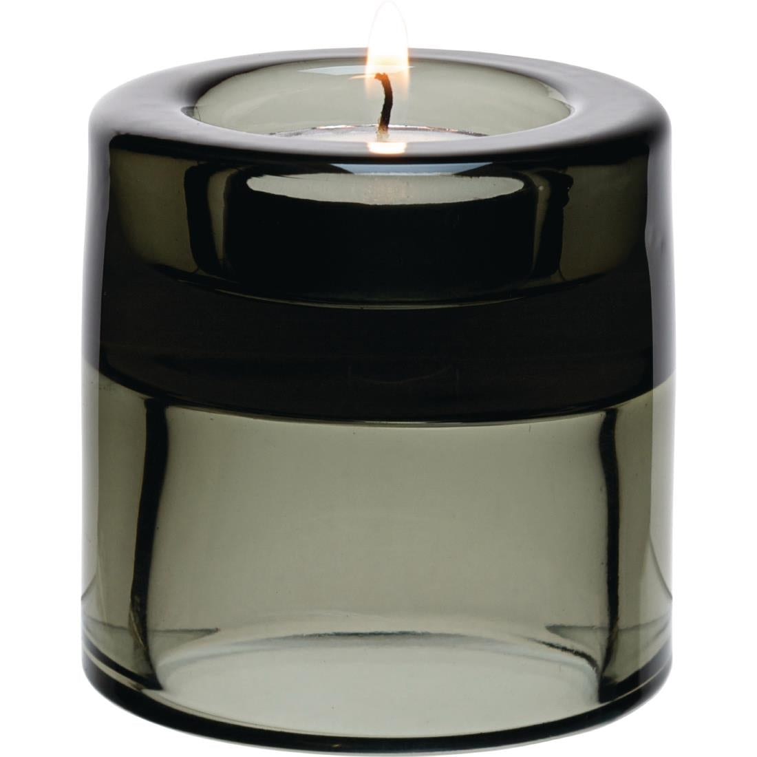 FJ235 Utopia Black Double Ended Tealight Holders 70mm (Pack of 12)
