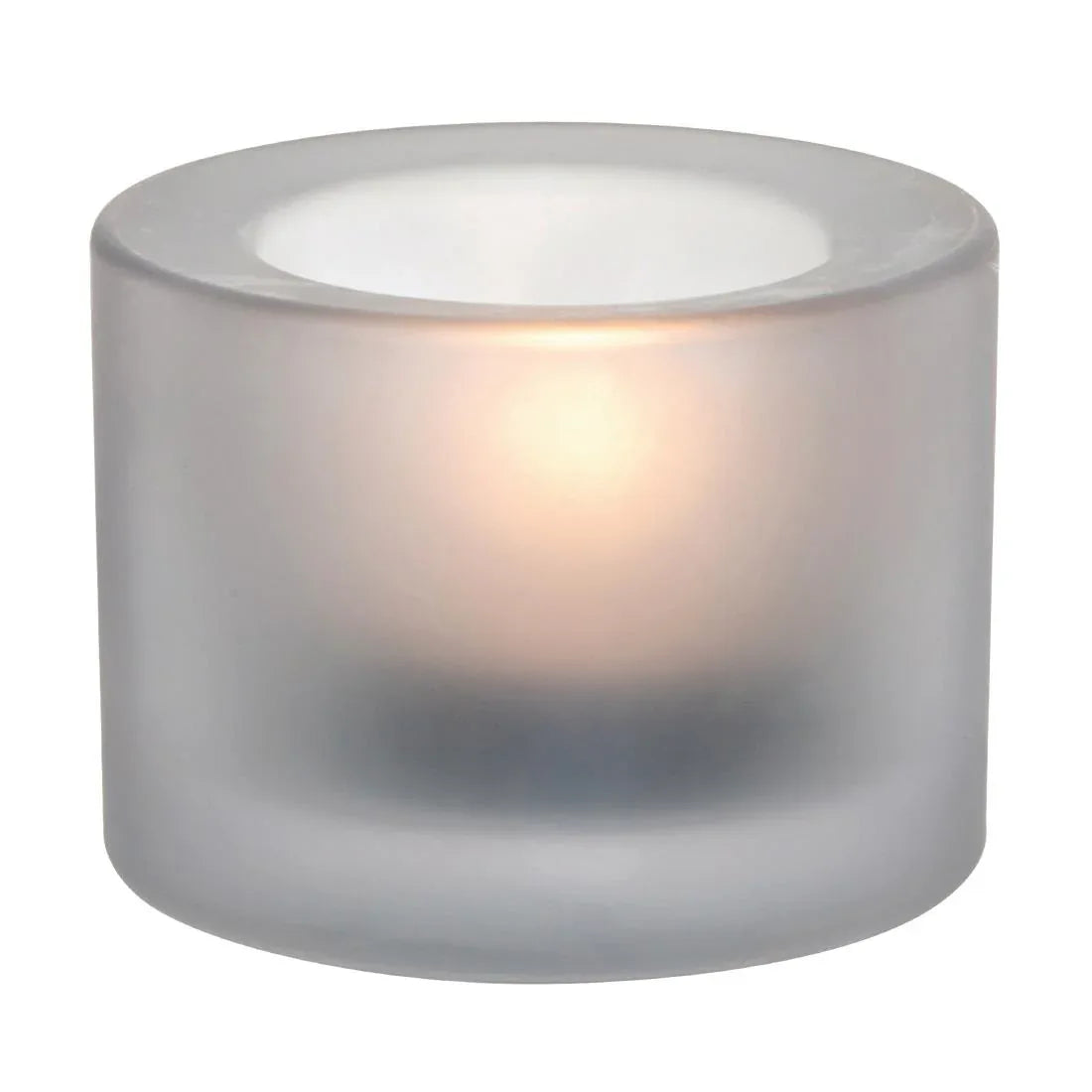 FJ254 Utopia Chunky White Tealight Holders (Pack of 12)
