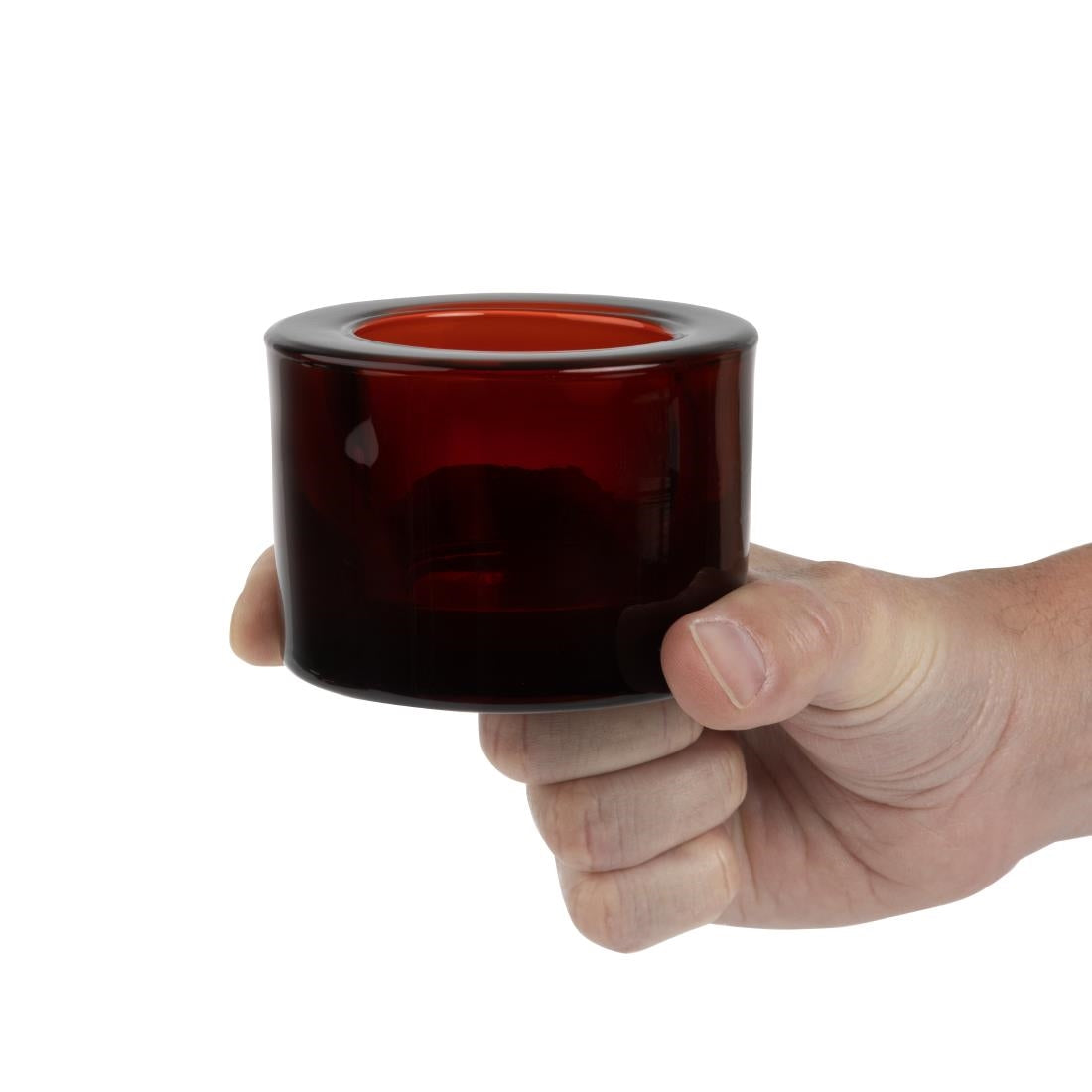 FJ255 Utopia Chunky Red Tealight Holders (Pack of 12)