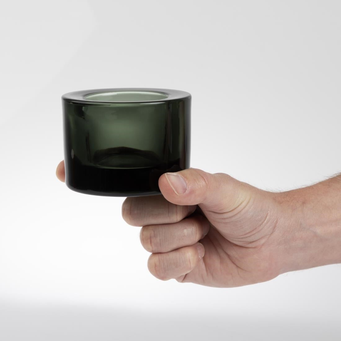 FJ256 Utopia Chunky Black Tealight Holders (Pack of 12)