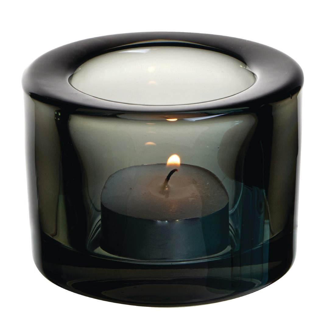 FJ256 Utopia Chunky Black Tealight Holders (Pack of 12)