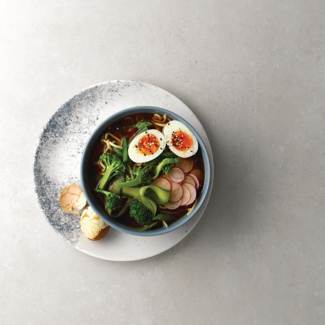 FJ805 Studio Prints Haze Blue Coupe Plate 11 1/4 " (Box 12)