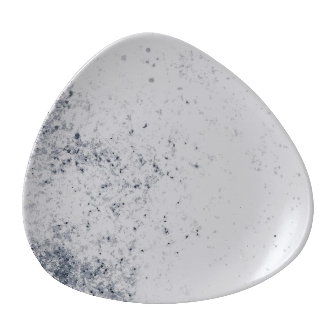 FJ817 Studio Prints Haze Blue Triangle Plate 7 3/4 " (Box 12)