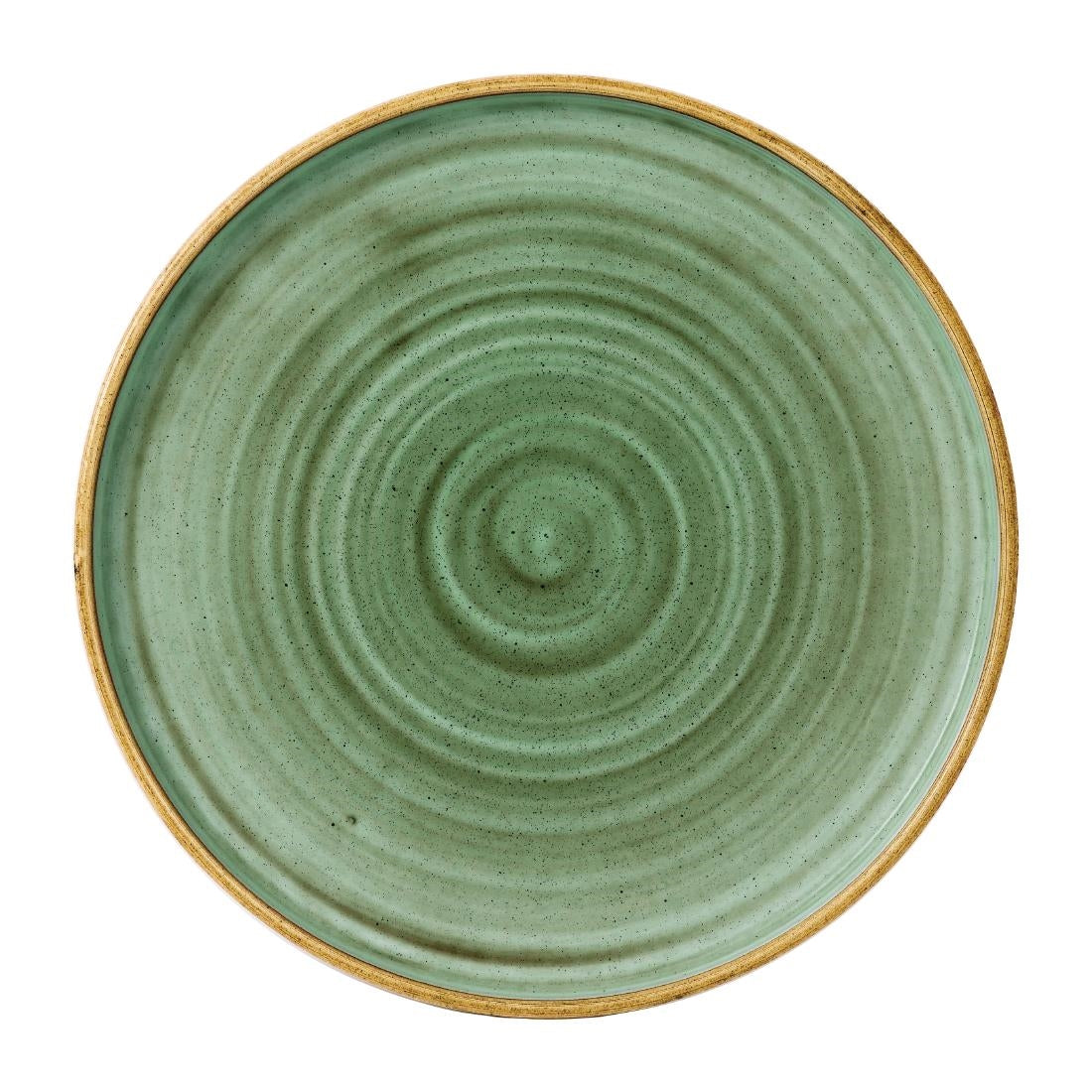 FJ914 Stonecast Samphire Green Walled Plate 10 1/4 " (Box 6)