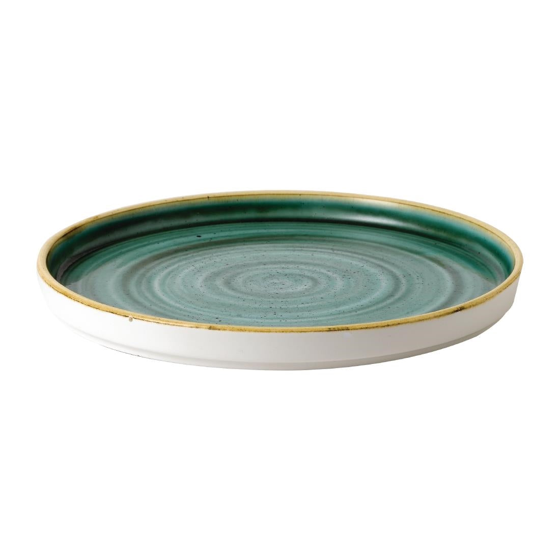 FJ915 Stonecast Samphire Green Walled Plate 8 1/4 " (Box 6)