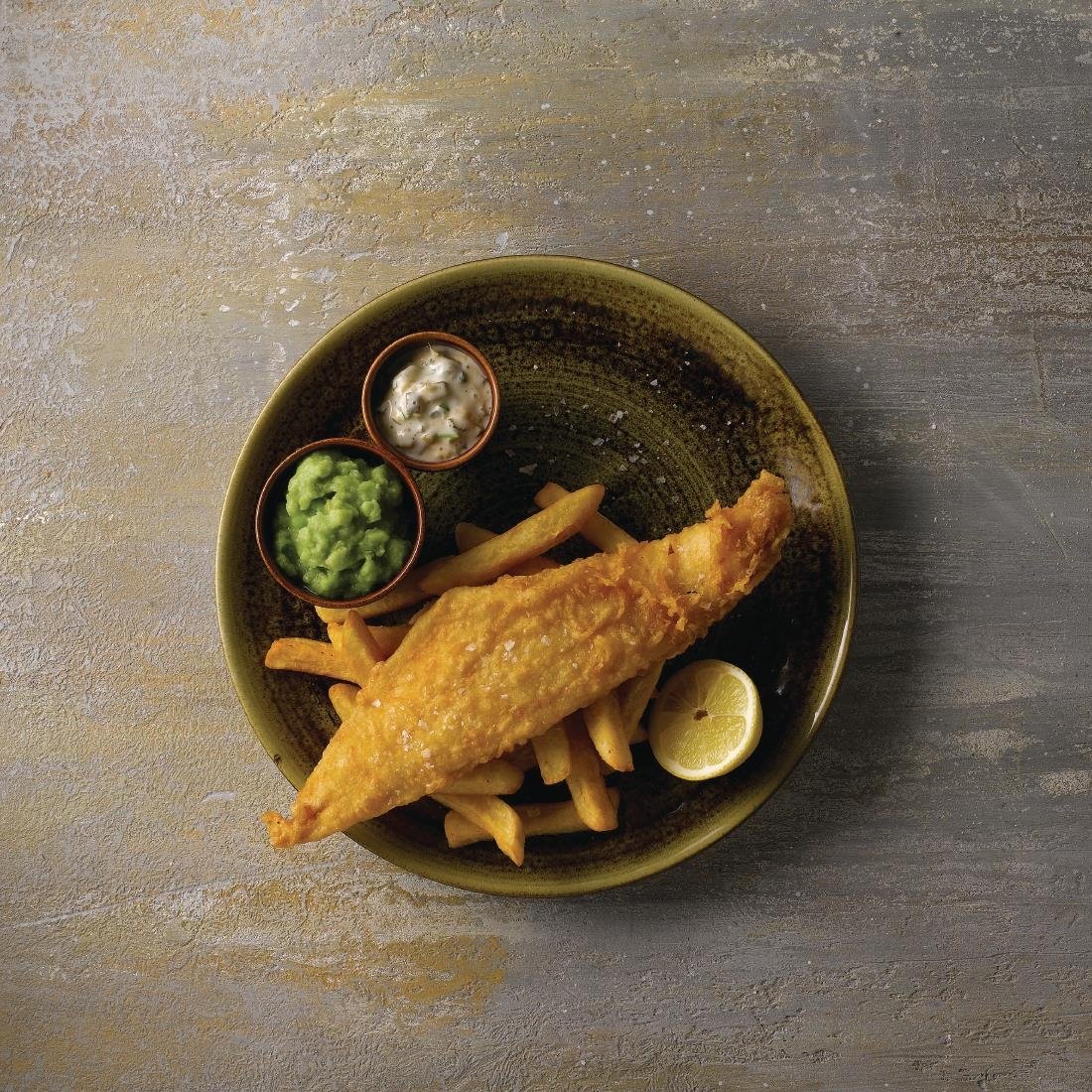 FJ929 Stonecast Plume Olive Coupe Plate 8 2/3 " (Pack of 12)