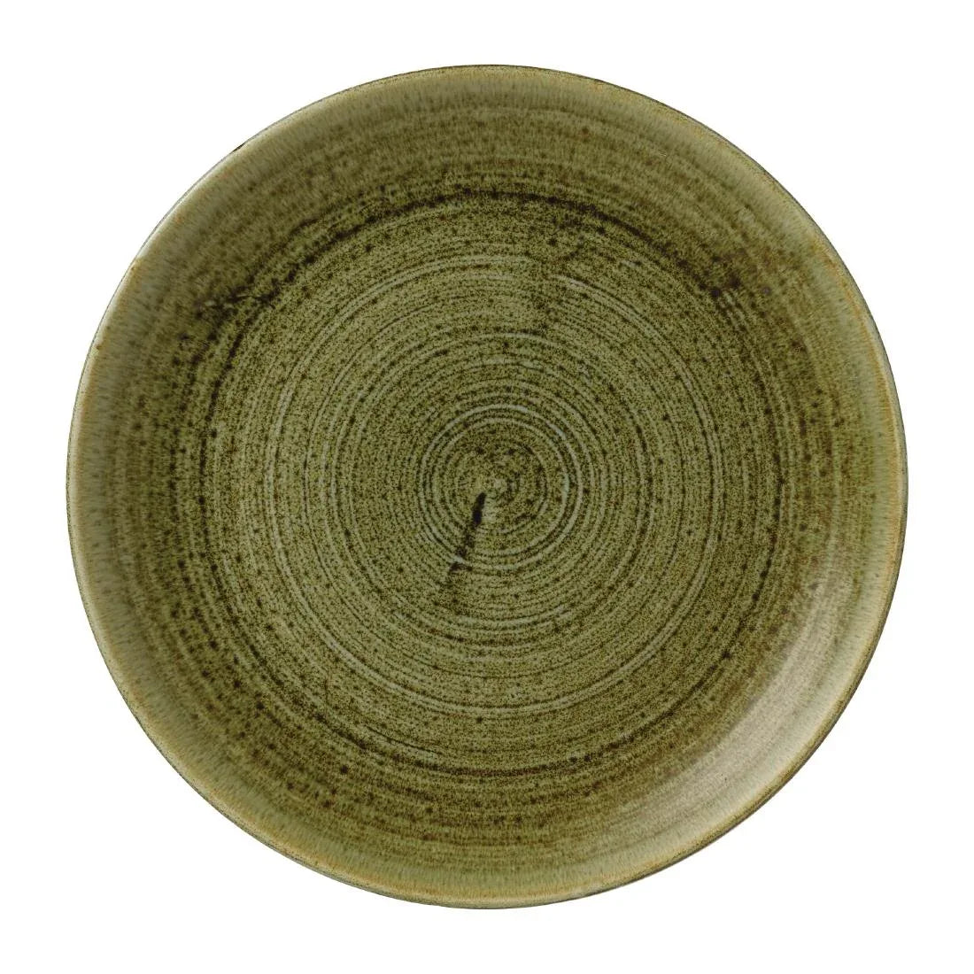 FJ929 Stonecast Plume Olive Coupe Plate 8 2/3 " (Pack of 12) - JD Catering Equipment Solutions Ltd