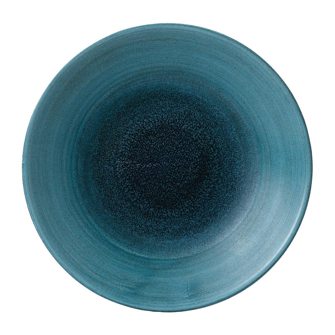 FJ968 Stonecast Aqueous Lagoon Deep Coupe Plate 10 " (Box 12)