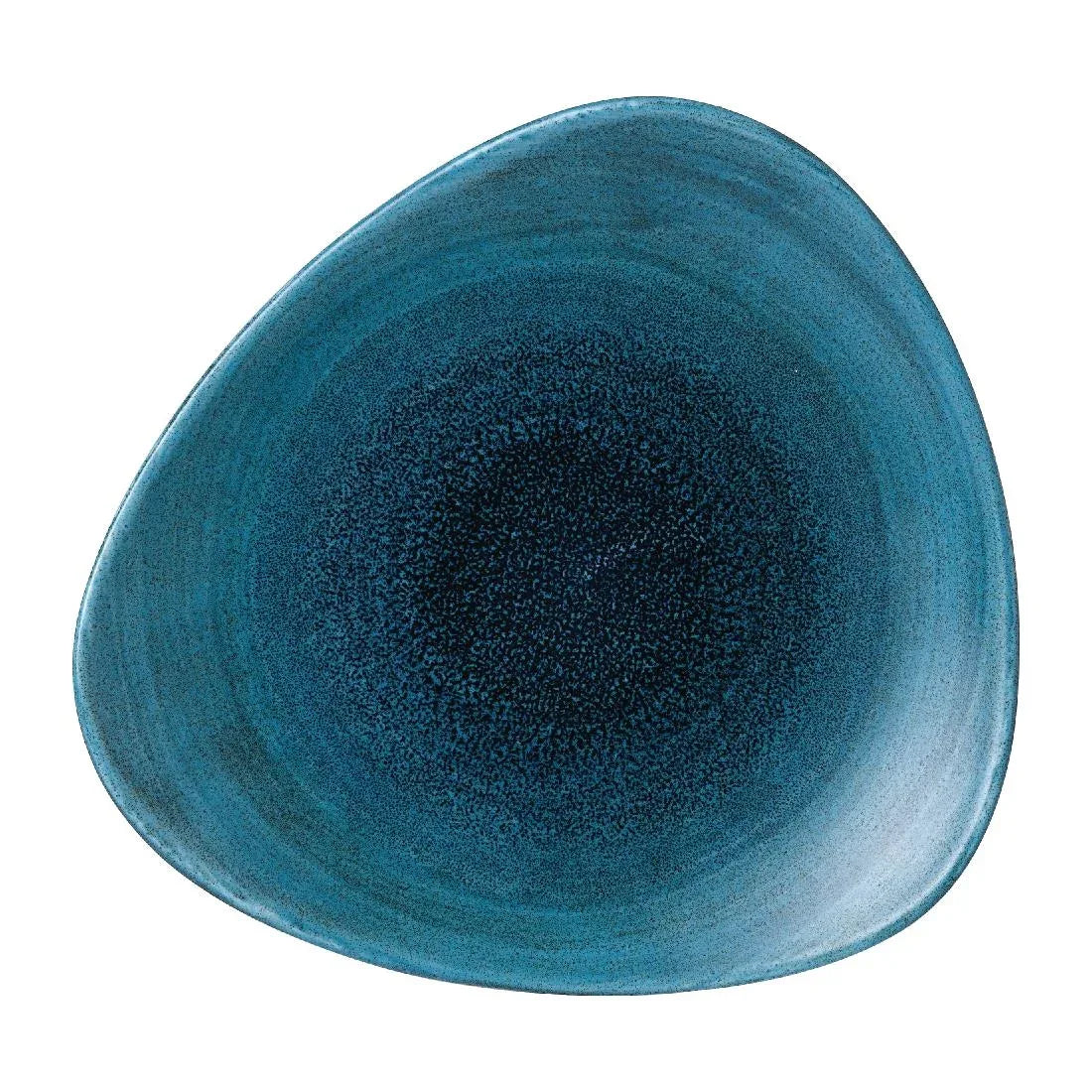 FJ972 Stonecast Aqueous Lagoon Triangle Plate 9 " (Box 12) - JD Catering Equipment Solutions Ltd