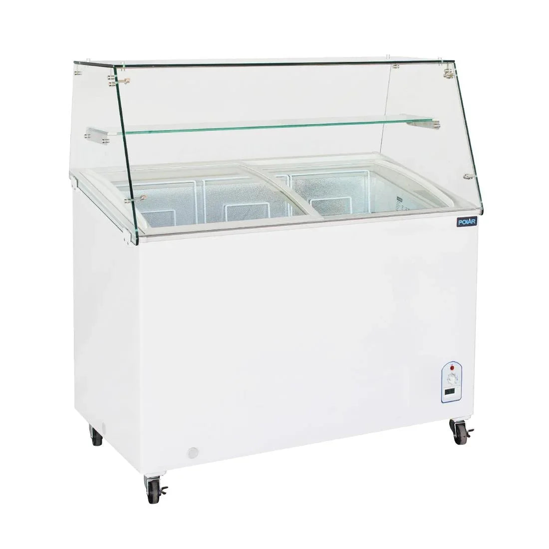 FL991 Polar G-Series Display Chest Freezer with Glass Surround - 200Ltr