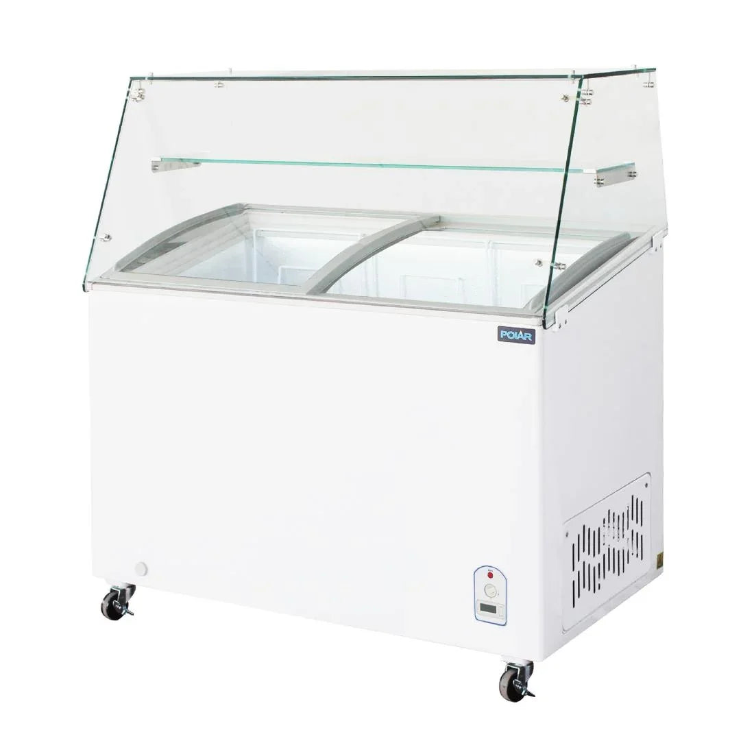 FL991 Polar G-Series Display Chest Freezer with Glass Surround - 200Ltr