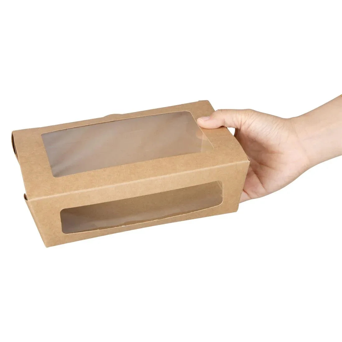 FN898 Fiesta Salad Box with PET Window 1200ml (Pack of 150) - JD Catering Equipment Solutions Ltd