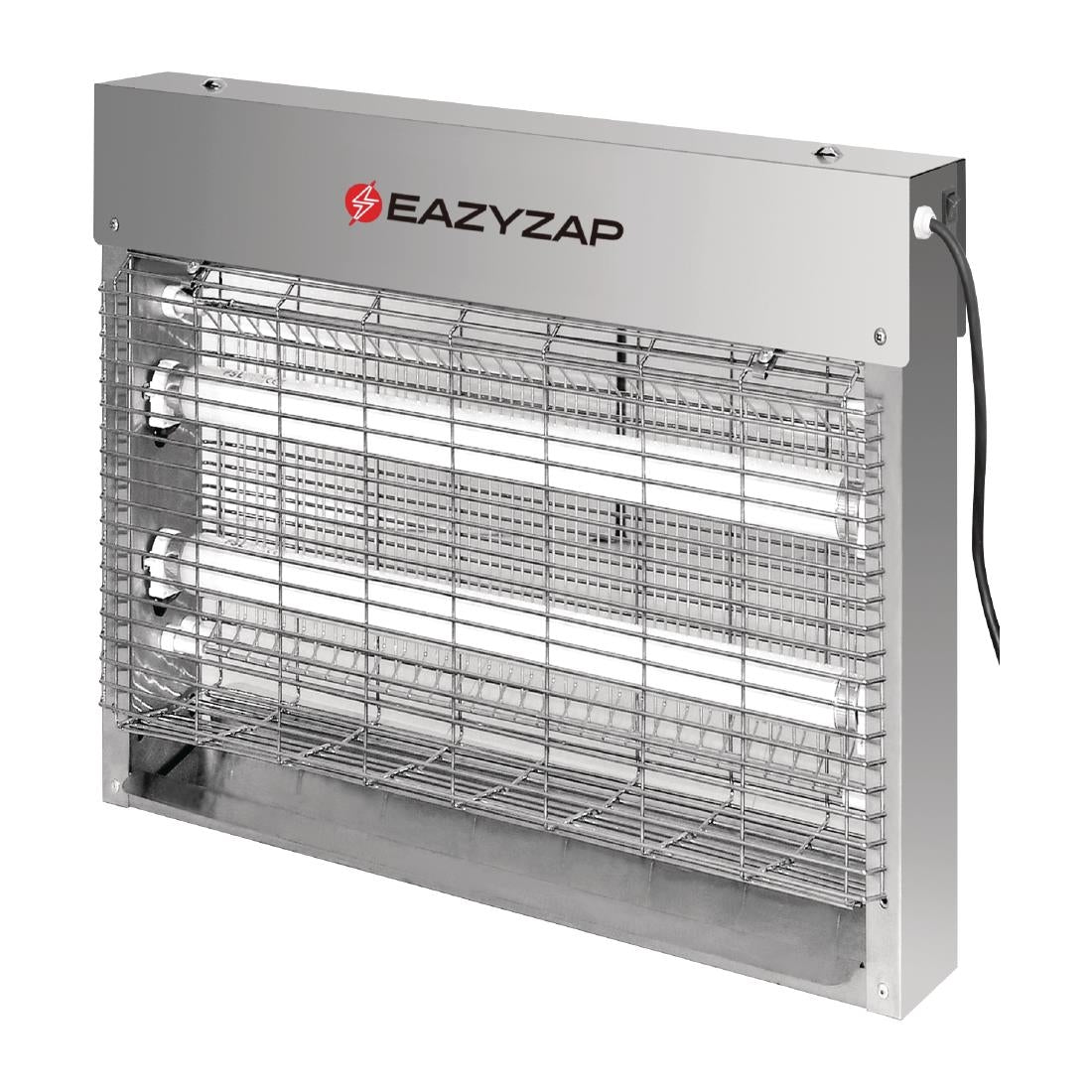 FP983 Eazyzap Energy Efficient Stainless Steel LED Fly Killer 30m²