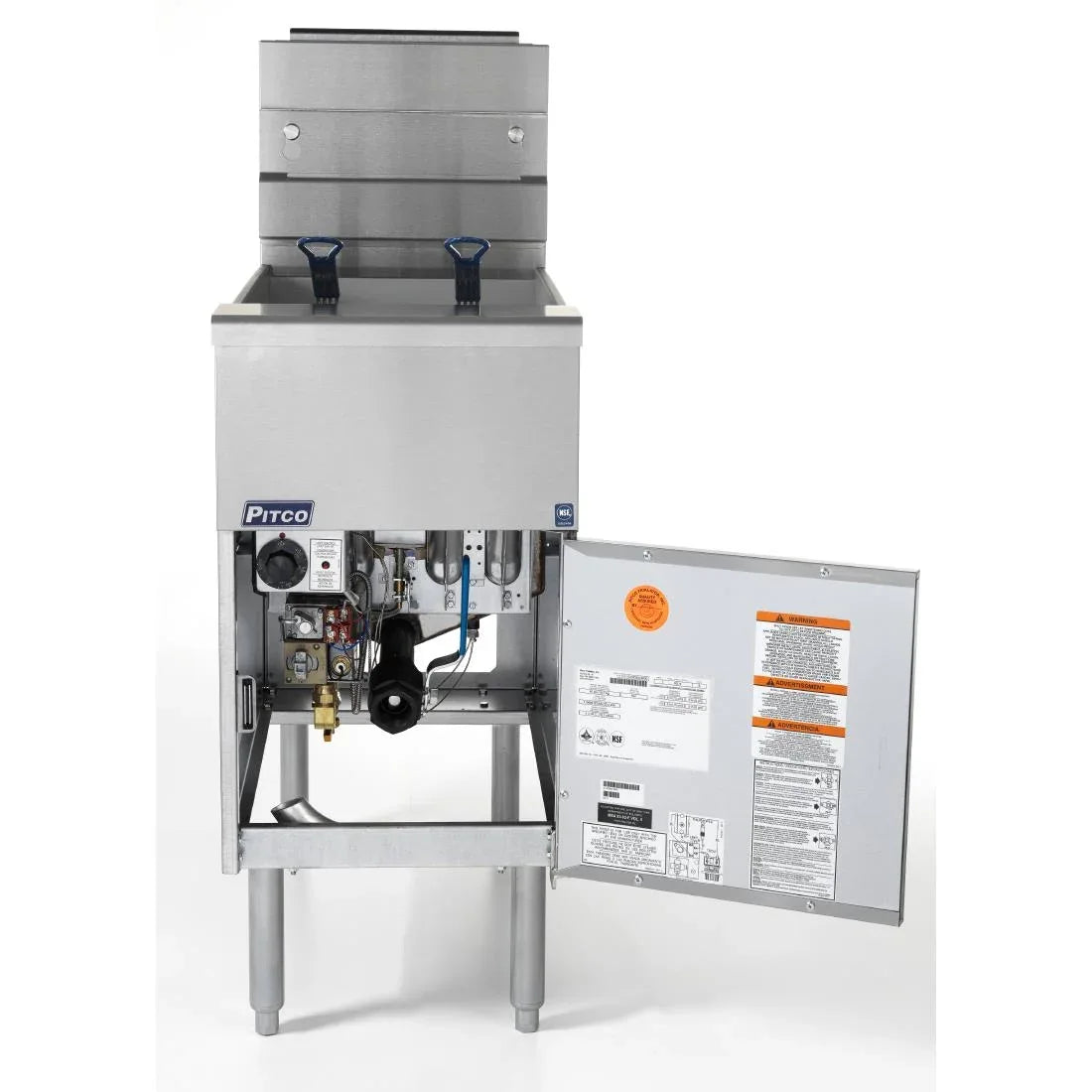 FS125-N Pitco Twin Basket Single Tank Gas Fryer SG14S FS125 Natural Gas - JD Catering Equipment Solutions Ltd