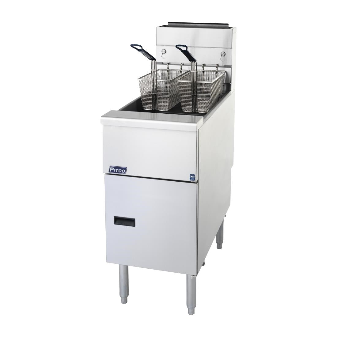 FS125-P Pitco Twin Basket Single Tank Gas Fryer SG14S FS125 LPG