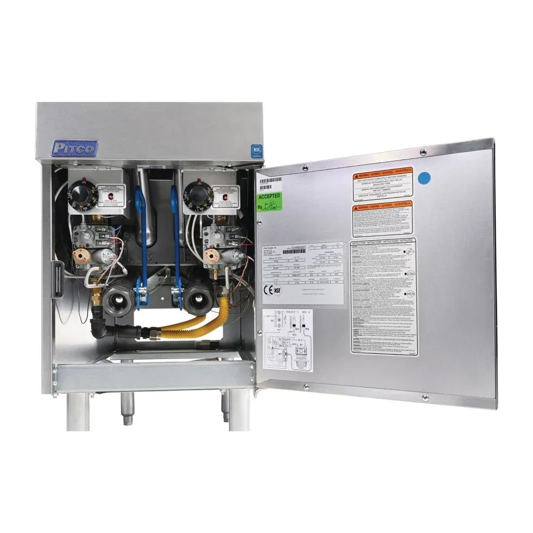 FS126 Pitco Twin Tank Gas Fryer SG14TS Nat/LPG - JD Catering Equipment Solutions Ltd