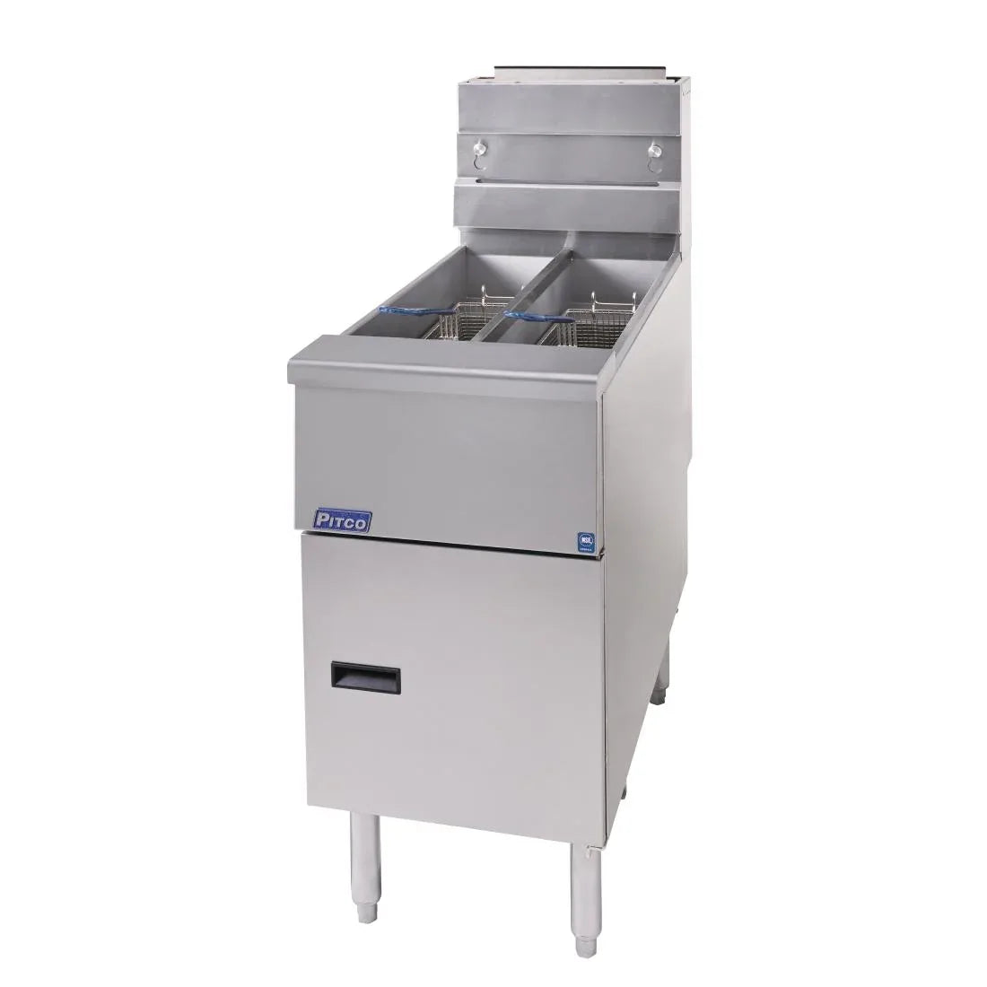 FS126 Pitco Twin Tank Gas Fryer SG14TS Nat/LPG - JD Catering Equipment Solutions Ltd