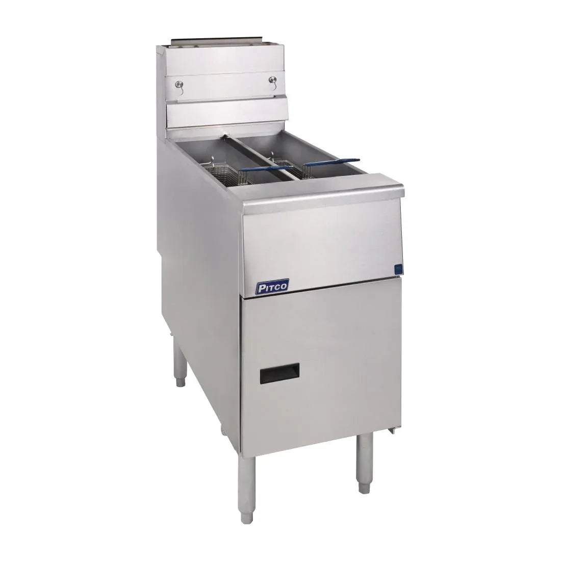 FS126 Pitco Twin Tank Gas Fryer SG14TS Nat/LPG - JD Catering Equipment Solutions Ltd