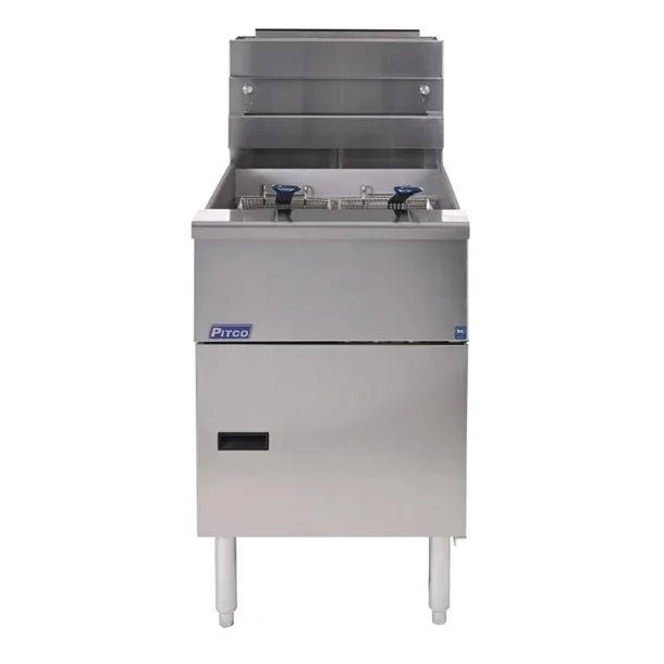 FS127-N Pitco Twin Basket Single Tank Solstice Natural Gas Fryer SG18S - JD Catering Equipment Solutions Ltd