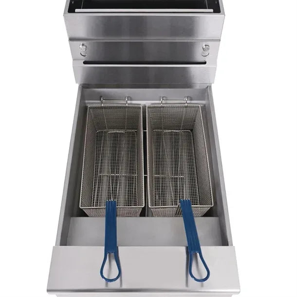 FS127-N Pitco Twin Basket Single Tank Solstice Natural Gas Fryer SG18S - JD Catering Equipment Solutions Ltd