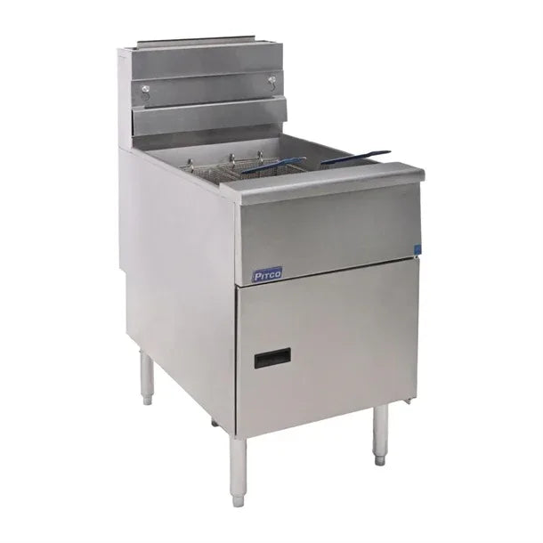 FS127-N Pitco Twin Basket Single Tank Solstice Natural Gas Fryer SG18S - JD Catering Equipment Solutions Ltd