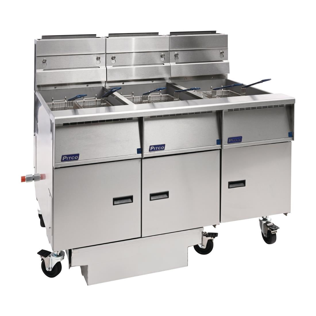 Pitco Solstice Free Standing Natural Gas Filtration Fryer G14S/FD-FFF