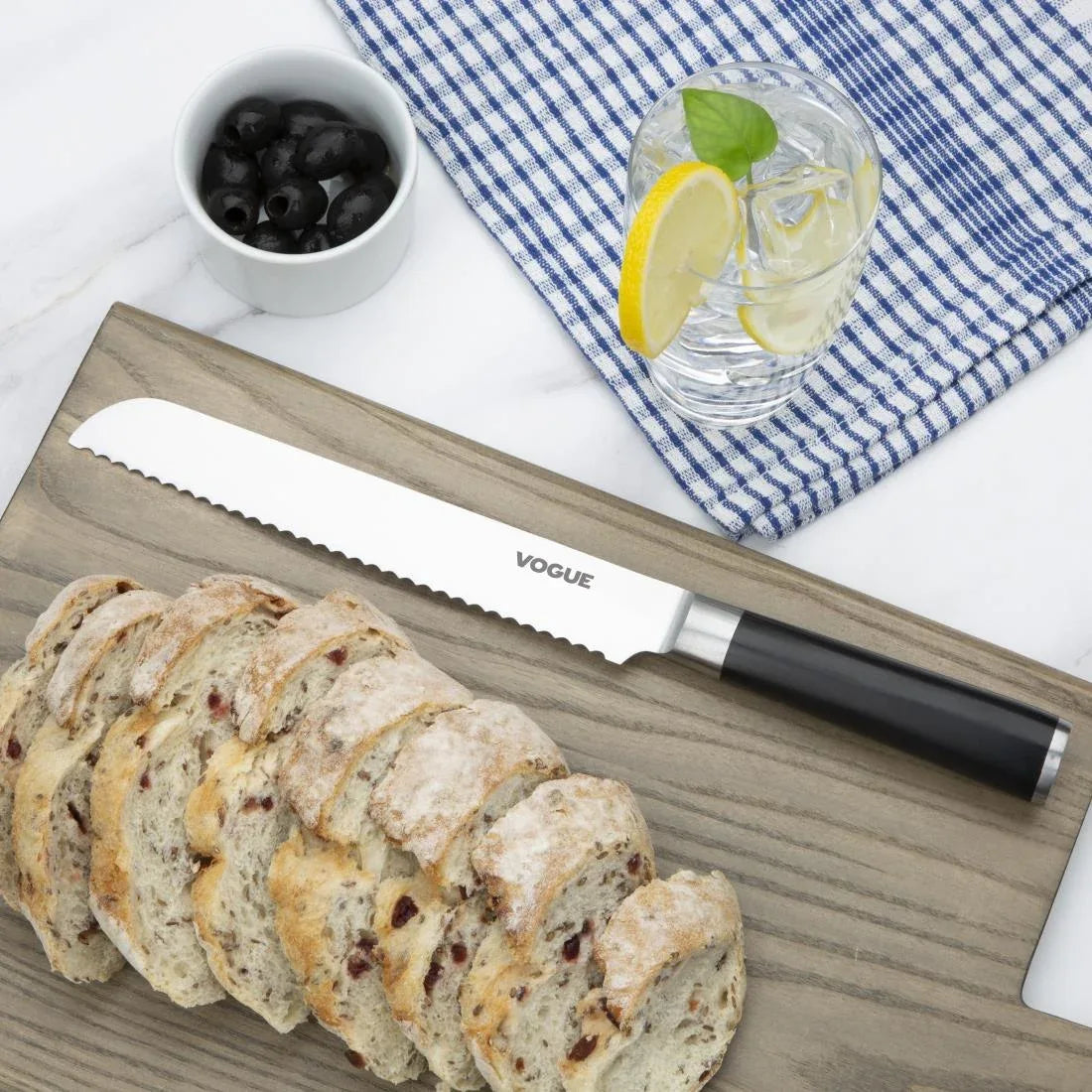 FS681 Vogue Bistro Bread Knife 8" - JD Catering Equipment Solutions Ltd