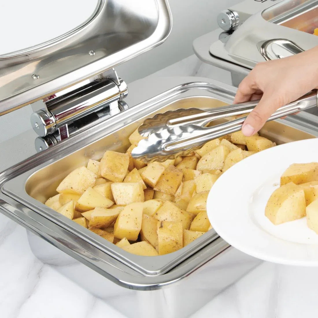 SA649 Olympia 1/2 Induction Chafer & Induction Heater Set - JD Catering Equipment Solutions Ltd