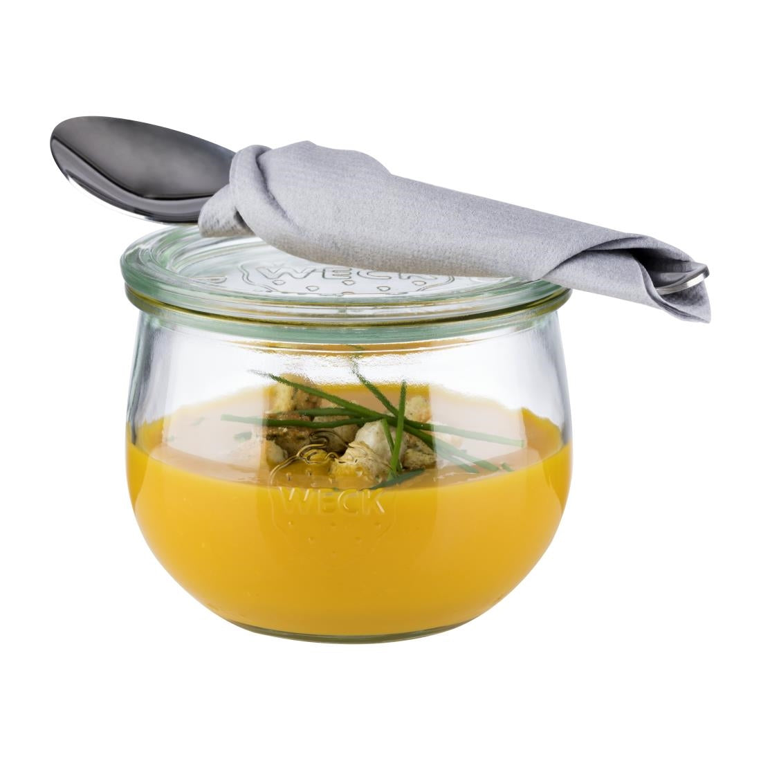 FT200 APS Weck Glasses With Lid 580ml (Pack of 6)