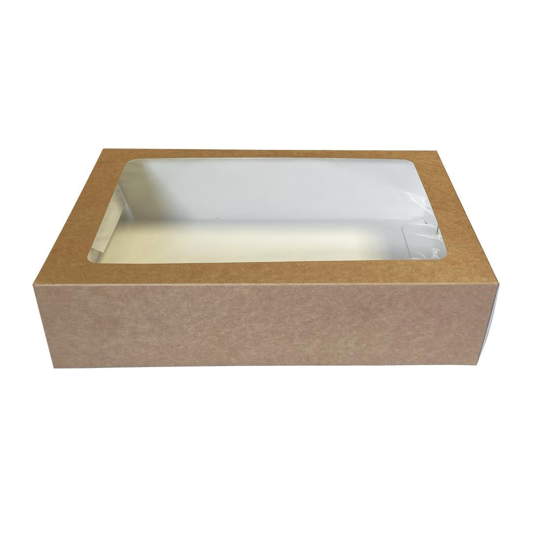 Fiesta Recyclable Platter Boxes with PET Windows (25 Pack)