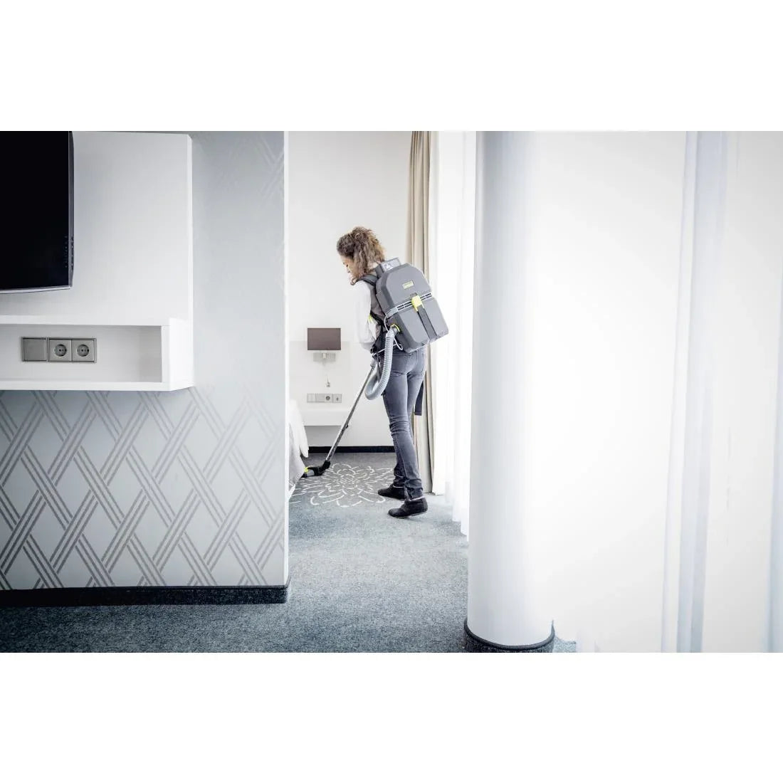 FU090 Karcher Battery Backpack Vacuum BVL 5/1 BP Without Battery and Charger - JD Catering Equipment Solutions Ltd