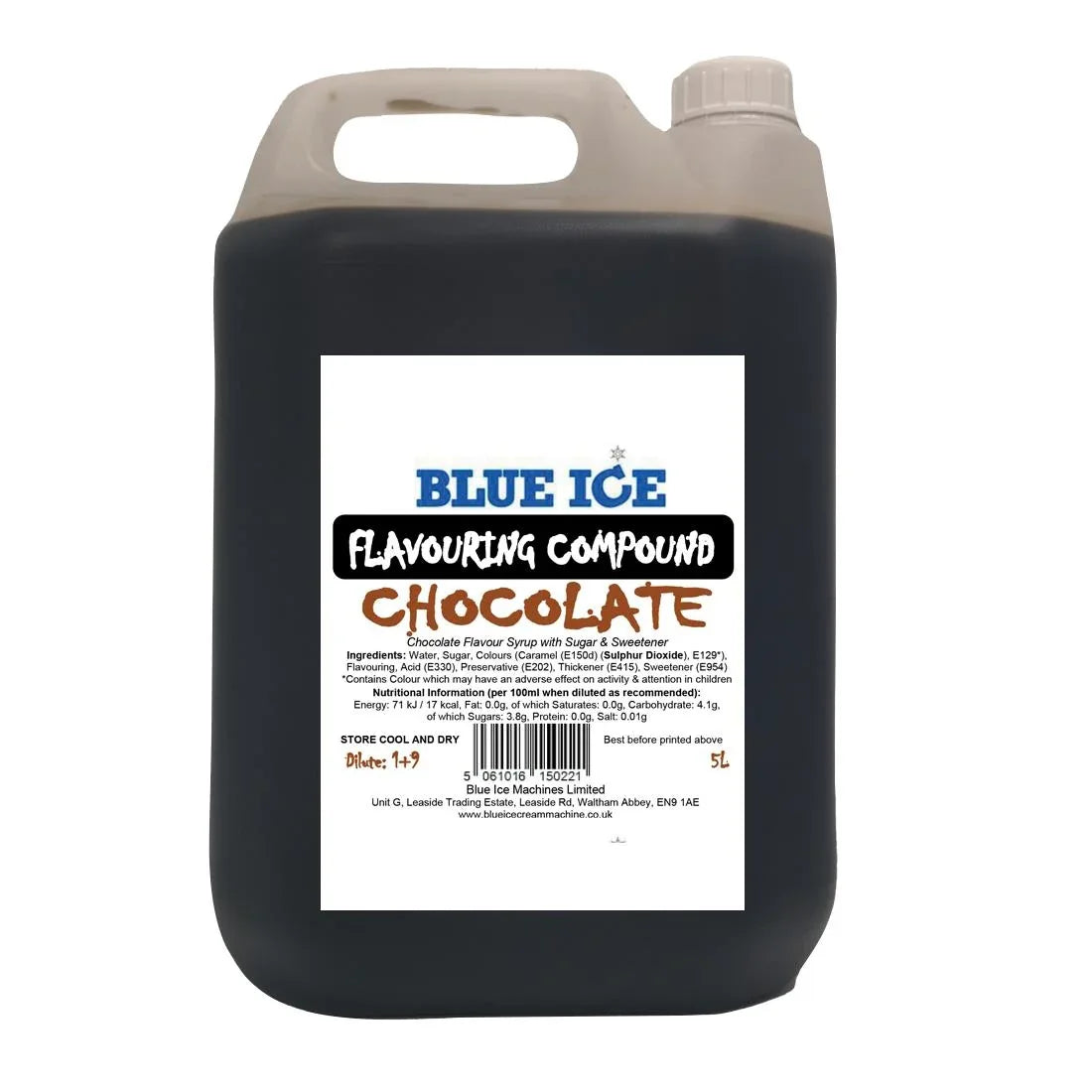 FU113 Blue Ice Chocolate Ice Cream Milkshake Flavouring Compound 5Ltr - JD Catering Equipment Solutions Ltd