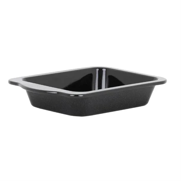 FU140 Wham Enamel Handled Roaster Black 220mm