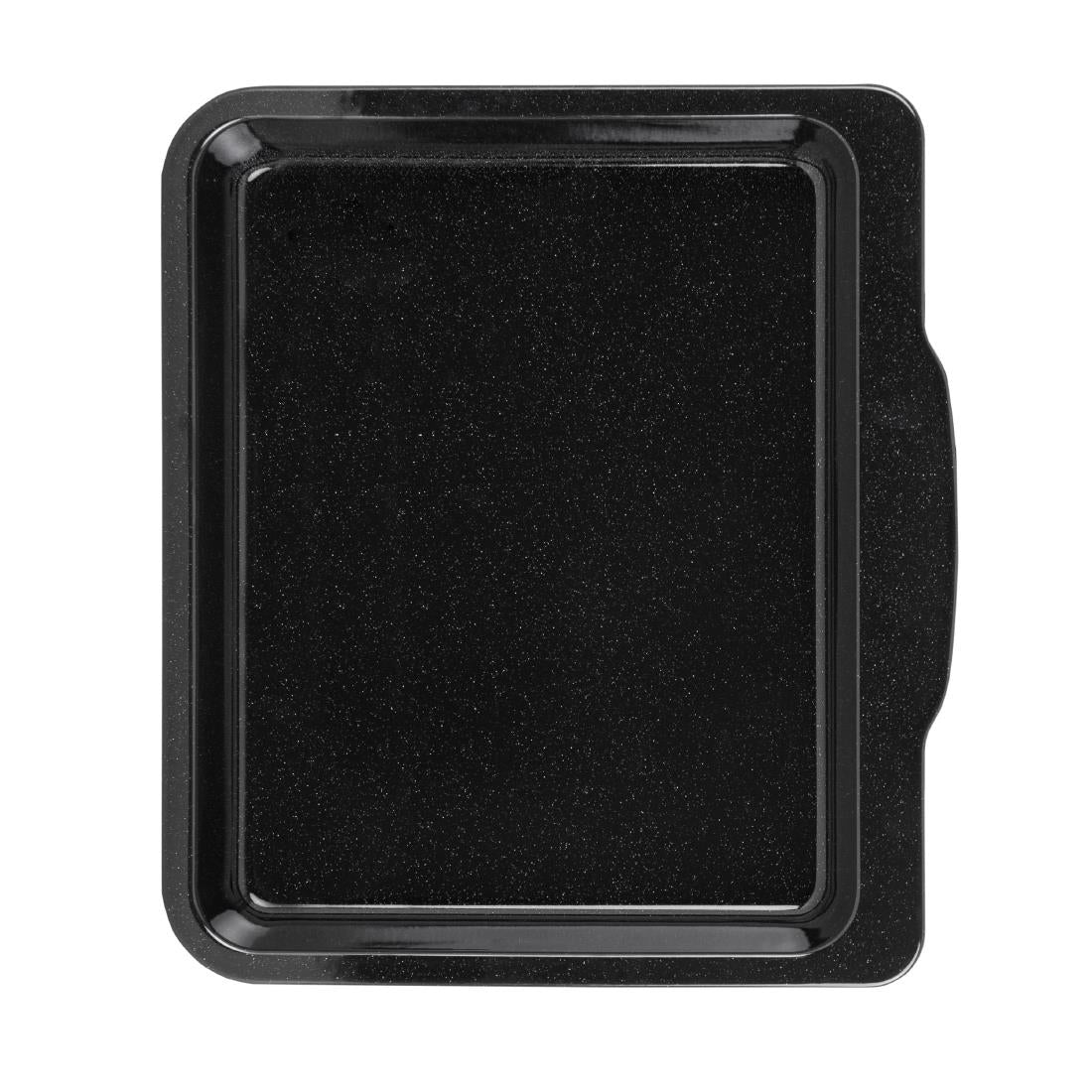 FU146 Wham Enamel Handled Roaster Black 370mm