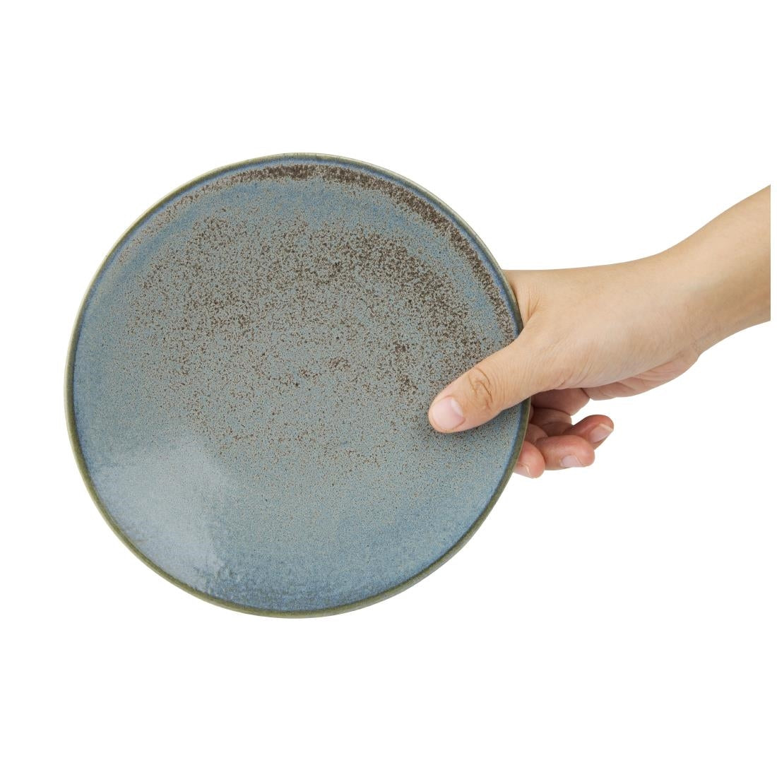 FU172 Olympia Ember Blue Coupe Plates 180mm (Pack of 6)